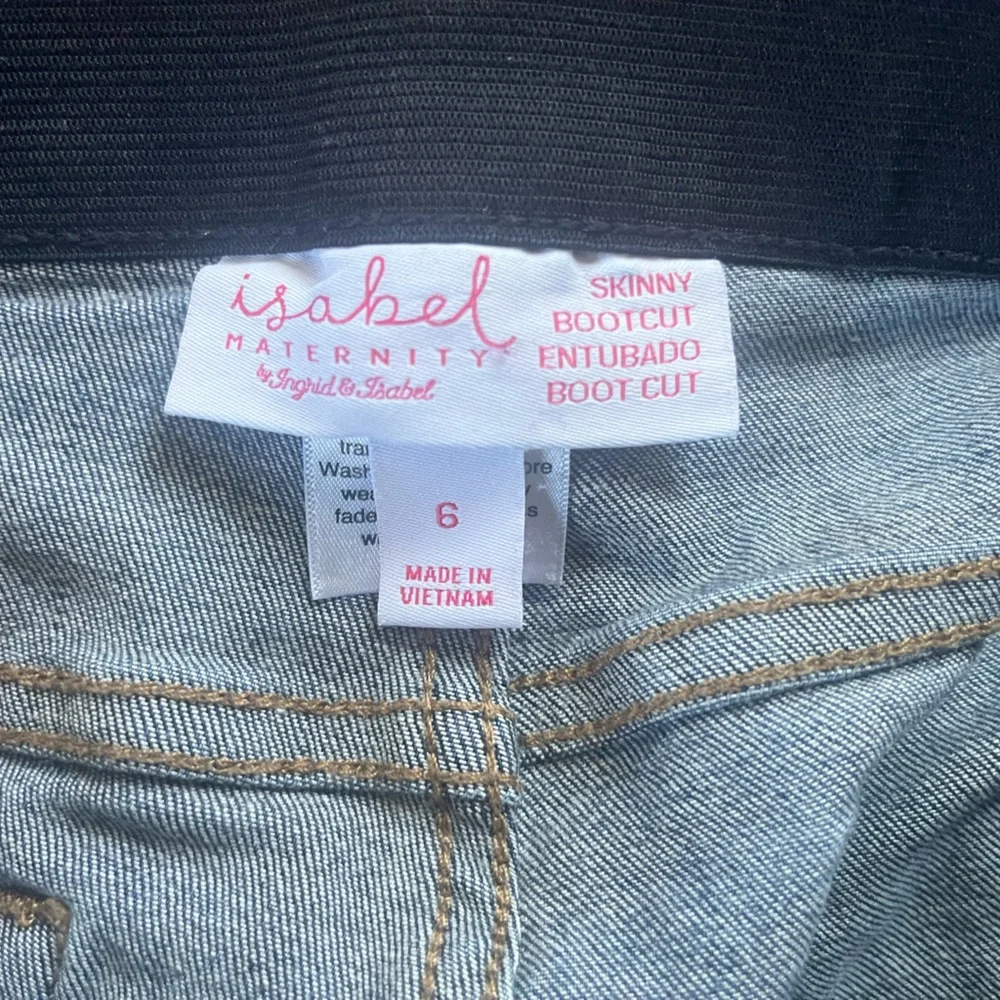 Isabel Maternity by Ingrid & Isabel Blue Skinny Bootcut Jeans - Picture 3 of 3